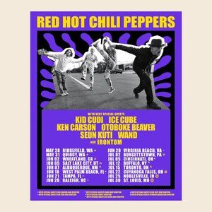 Red Hot Chili Peppers Unlimited Love Tour Kid Cudi Ice Cube Music Poster_ 165